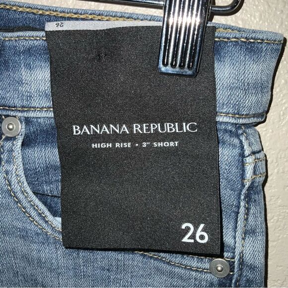 NWTBanana Republic High Rise Cut Off Denim Shorts size 26 - Picture 5 of 7